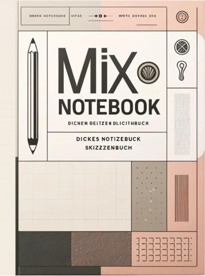 Afbeelding van Mix Notebook: Dickes Notizbuch Skizzenbuch