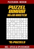 Afbeelding van Puzzel Binair - Puzzelboek Medium - 75 Puzzels Incl. Uitleg en Oplossingen - 10x10 Raster