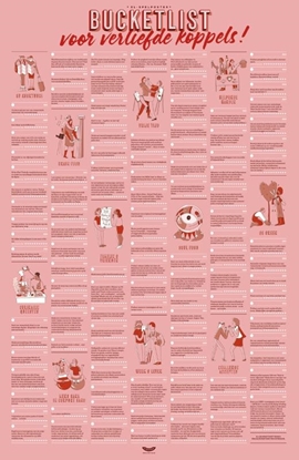 Afbeeldingen van Bucketlistposter voor koppels