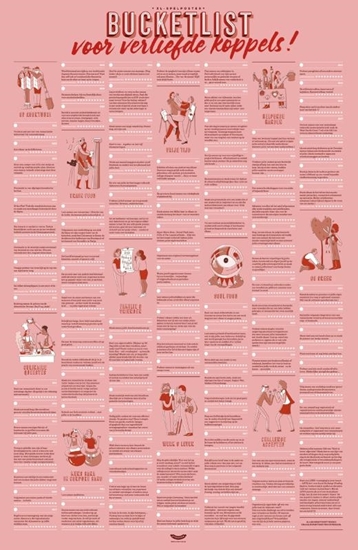 Afbeelding van Bucketlistposter voor koppels