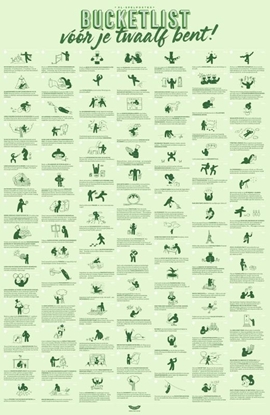 Afbeeldingen van Bucketlistposter voor kids