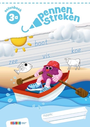 Afbeeldingen van Pennenstreken Groep 3 3A oefenboek blokschrift (set 5 ex)