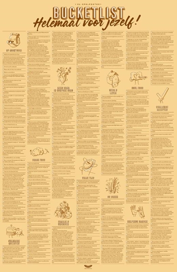 Afbeelding van Bucketlistposter voor jezelf