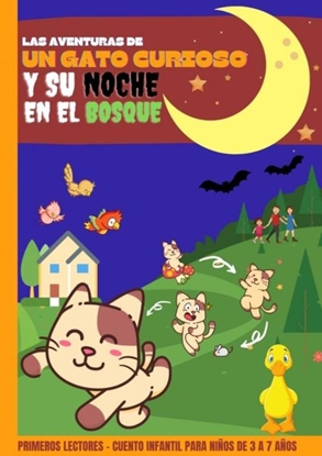 Afbeeldingen van Las aventuras de un gato curioso y su noche en el bosque