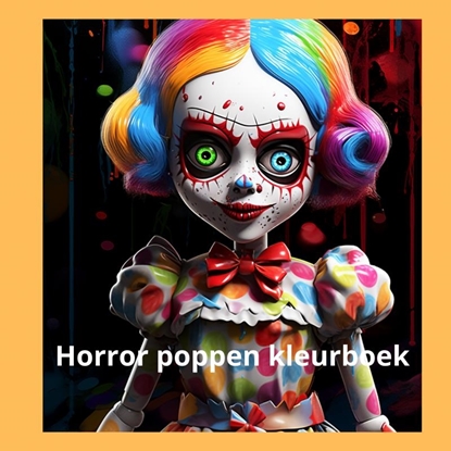 Afbeeldingen van Horror poppen kleurboek