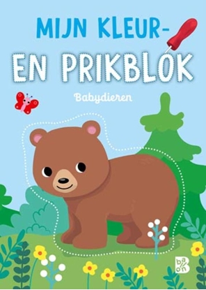 Afbeeldingen van Mijn kleur- en prikblok Mijn kleur- en prikblok: Babydieren