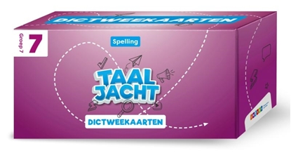 Afbeeldingen van Taaljacht Groep 7 spelling & grammatica dictweekaarten (set)