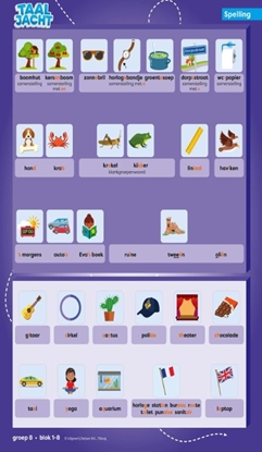 Afbeeldingen van Taaljacht Groep 8 spelling & grammatica categorieposter