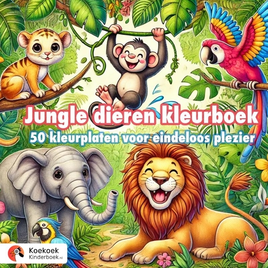 Afbeelding van Jungle dieren kleurboek