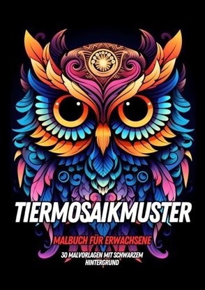 Afbeeldingen van Malbuch für Erwachsene – Tiermosaikmuster