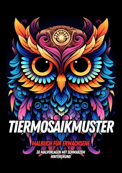 Afbeelding van Malbuch für Erwachsene – Tiermosaikmuster