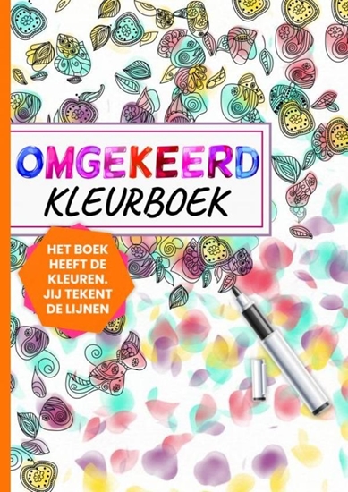 Afbeelding van Omgekeerd Kleurboek - Het Boek Heeft de Kleuren, Jij Tekent de Lijnen