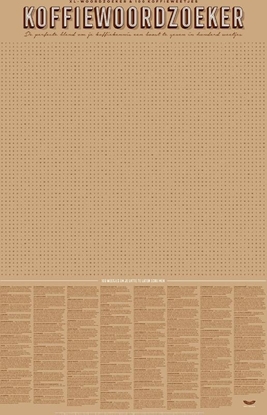 Afbeeldingen van Stratier XL Spelposter - Koffiewoordzoeker - 100 weetjes