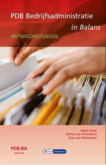 Afbeelding van PDB Bedrijfsadministratie in Balans niveau 4 - Antwoordenboek