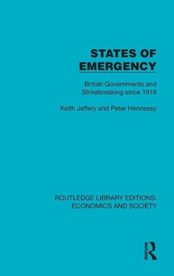 Afbeelding van Routledge Library Editions: Economics and Society States of Emergency