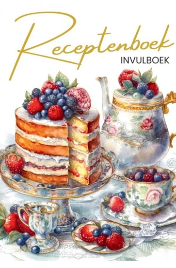 Afbeelding van Receptenboek Invulboek en recepten verzamelboek: Bewaar mijn recepten