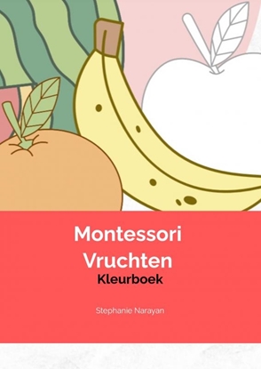 Afbeeldingen van Montessori Vruchten Kleurboek