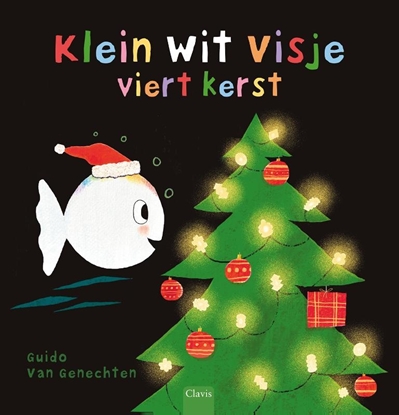 Afbeeldingen van Klein wit visje Klein wit visje viert Kerst