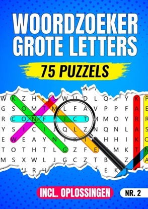 Afbeeldingen van Woordzoeker Grote Letters, 75 Puzzels Incl. Oplossingen - Nr. 2