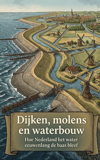 Afbeelding van Dijken, molens en waterbouw
