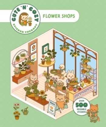 Afbeeldingen van Cute 'n' Cozy Sticker Therapy Series Cute 'n' Cozy Sticker Therapy: Flower Shops