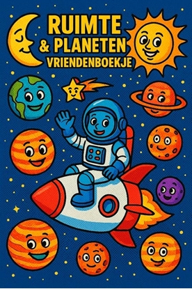 Afbeeldingen van Ruimte & Planeten Vriendenboekje