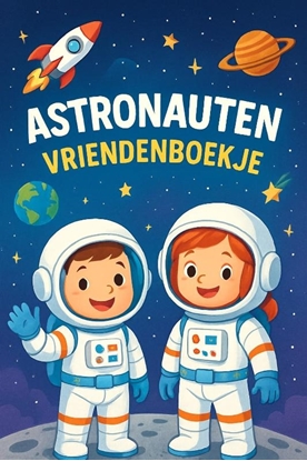 Afbeeldingen van Astronauten Vriendenboekje