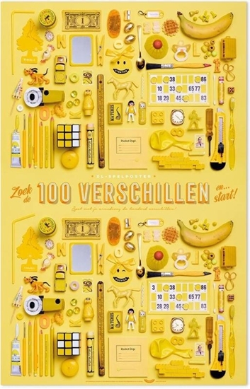 Afbeelding van XL-Spelposters 100 Verschillen Geel