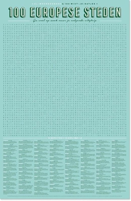 Afbeeldingen van XL Spelposters 100 Europese Steden