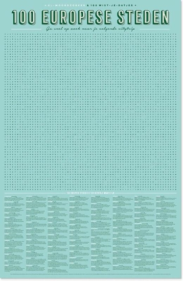 Afbeelding van XL Spelposters 100 Europese Steden