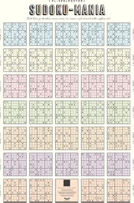 Afbeeldingen van Stratier XL Spelposter - SUDOKU-MANIA