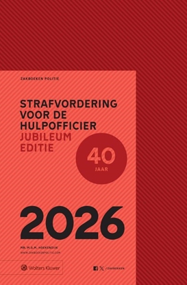 Afbeeldingen van Zakboek Strafvordering voor de hulpofficier, jubileumeditie (1986-2026)