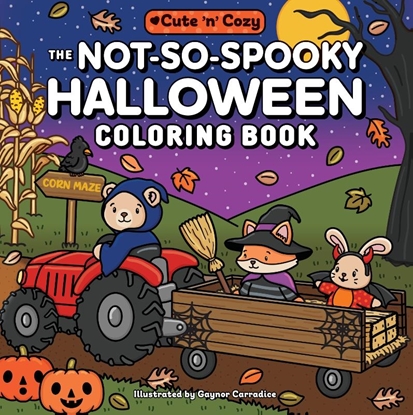 Afbeeldingen van Cute and Cozy The Not-So-Spooky Halloween Coloring Book