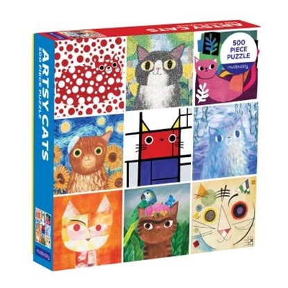 Afbeeldingen van Artsy Cats 500 Piece Family Puzzle