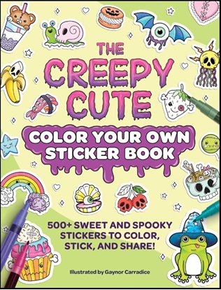 Afbeeldingen van Creepy Cute Gift Series The Creepy Cute Color Your Own Sticker Book