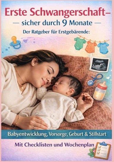 Afbeelding van ERSTE SCHWANGERSCHAFT – SICHER DURCH 9 MONATE DER RATGEBER FÜR ERSTGEBÄRENDE Babyentwicklung, Vorsorge, Geburt & Stillstart