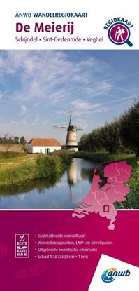 Afbeeldingen van ANWB Wandelregiokaart De Meierij 1:33.333