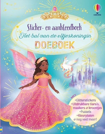Afbeelding van Sticker- en aankleedboek Het bal van de elfjeskoningin Doeboek