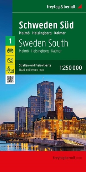 Afbeelding van freytag & berndt Auto + Freizeitkarten Sweden South Road and Leisure Map