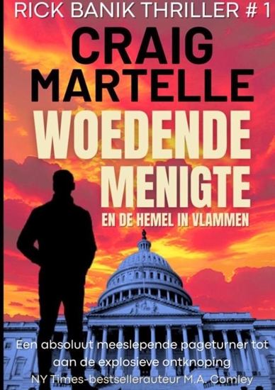 Afbeelding van Woedende menigte en de hemel in vlammen