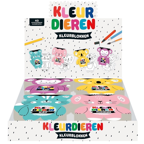 Afbeelding van Display kleurdieren - 4 x 6 ex.