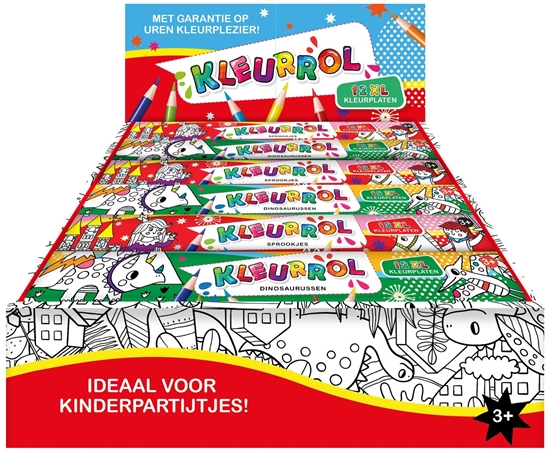 Afbeelding van Display Kleurrollen XL 2 x 6 ex.