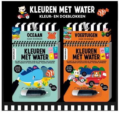 Afbeeldingen van Display kleuren met water 4 - 2 x 5 exemplaren