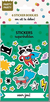 Afbeeldingen van Party Party 6 Sticker boekjes - Superhelden