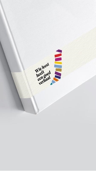 Afbeelding van Wie Leest Heeft Een Goed Verhaal - buikbandjes set 50 ex.