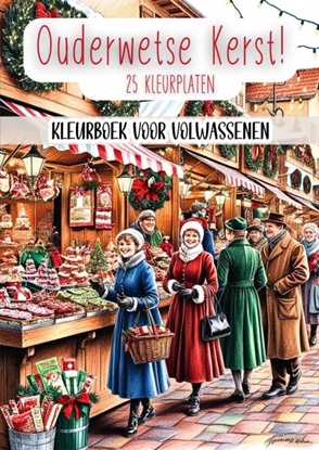 Afbeeldingen van Kleurboek voor Volwassenen - Ouderwetse Kerst!