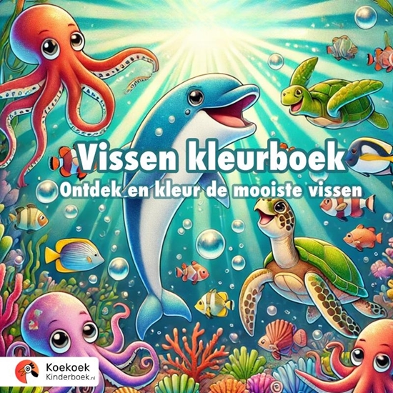 Afbeelding van Vissen kleurboek voor kinderen