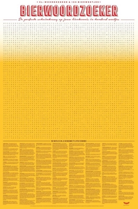 Afbeeldingen van XL Spelposter Bierwoordzoeker