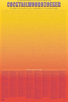 Afbeeldingen van Stratier XL Spelposter - Cocktailwoordzoeker - 100 weetjes