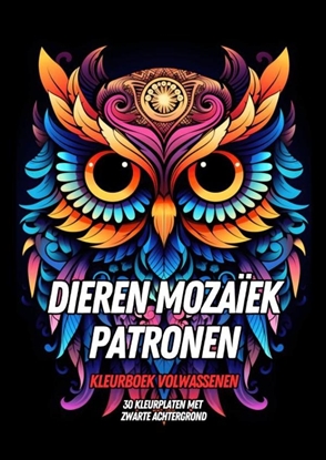 Afbeeldingen van Kleurboek Volwassenen - Dieren Mozaïek Patronen